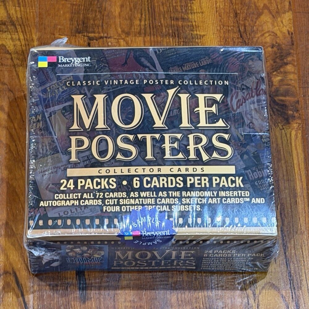 Breygent Classic Vintage Posters Collector Cards Sample Box - New & Sealed!